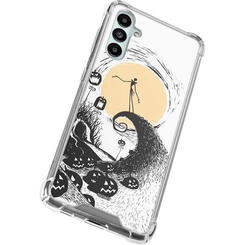 Disney The Nightmare Before Christmas Jack on Spiral Hill Art Galaxy A15 5G Clear Case